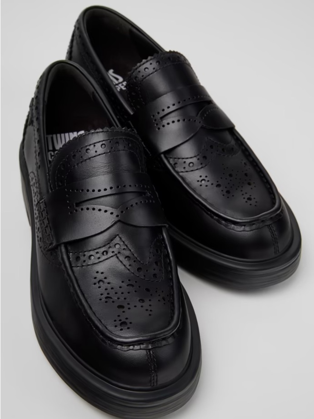 Camper Dean Twins Loafer in Black Leather